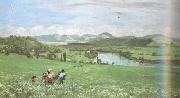 Hans Thoma The Rhine Near Sackingen (nn02) Spain oil painting artist